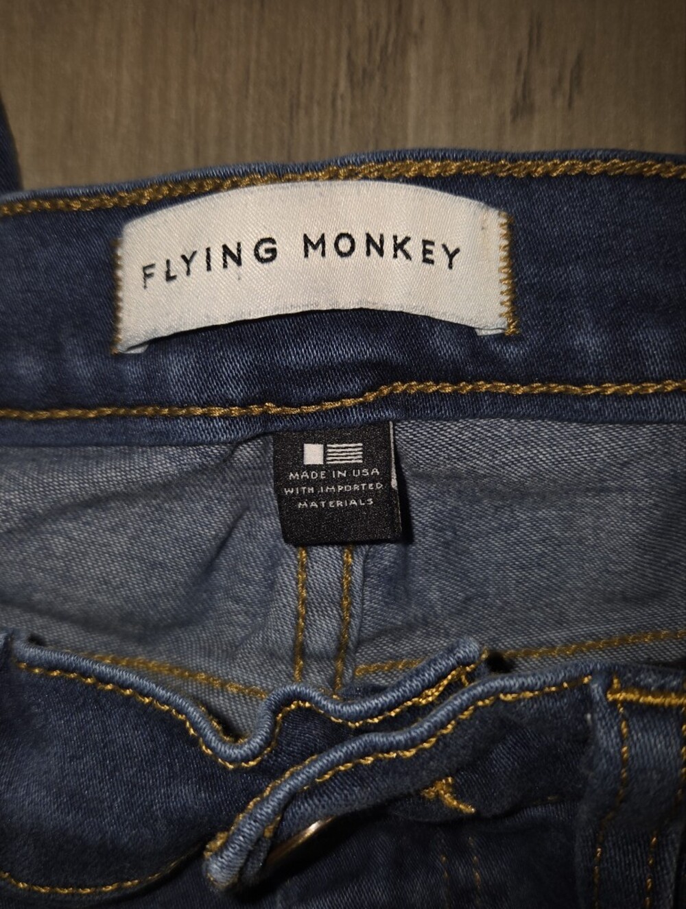 Flying Monkey Dark Wash Skinny Jeans Size 28 - Picture 4 of 7